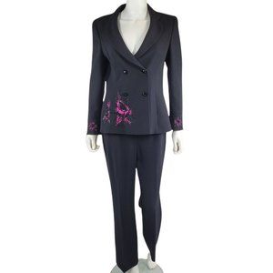 Escada Suit and Pants with Pink Applique